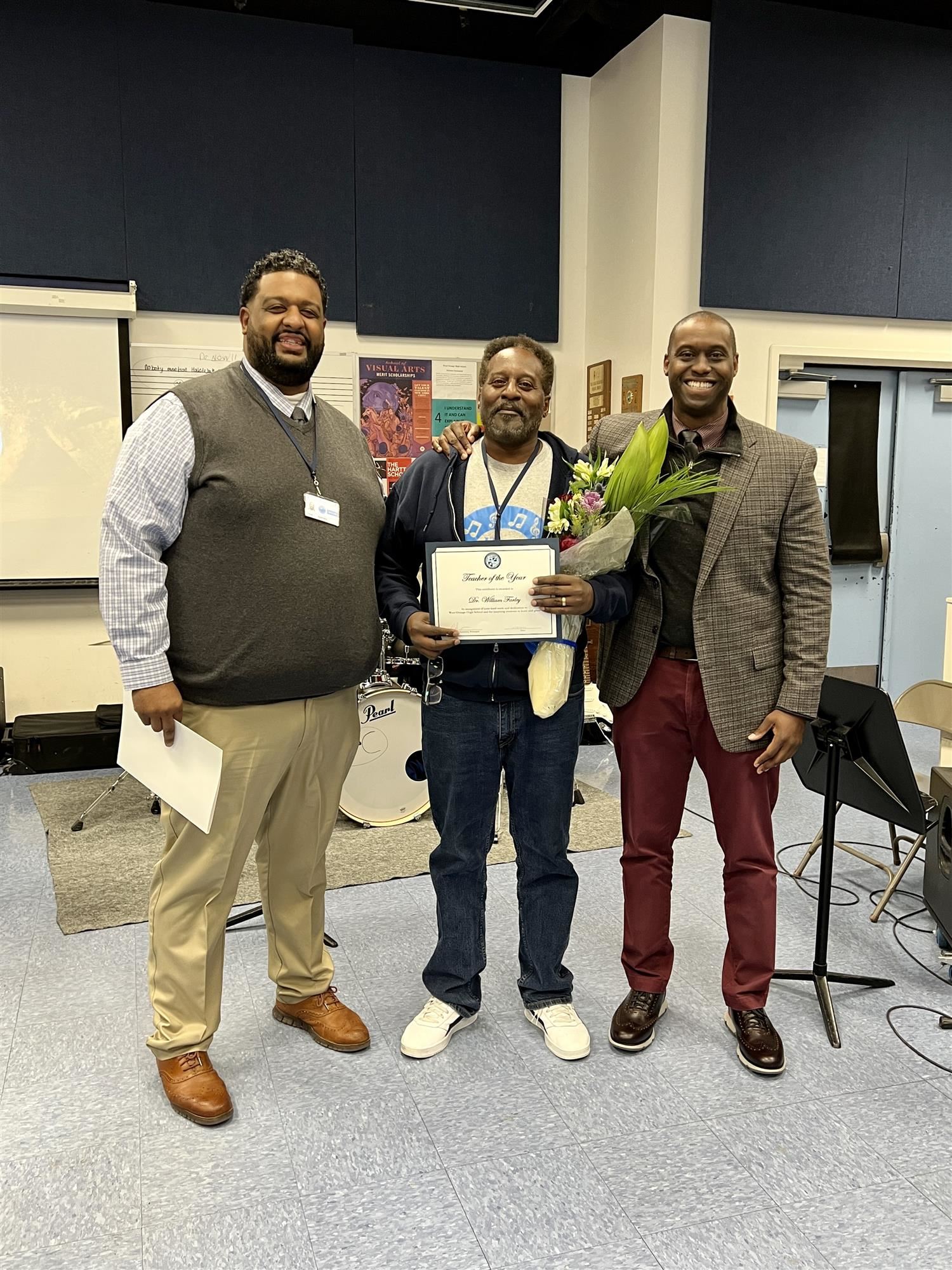 Dr. William Farley Named West Orange High School Teacher of the Year
